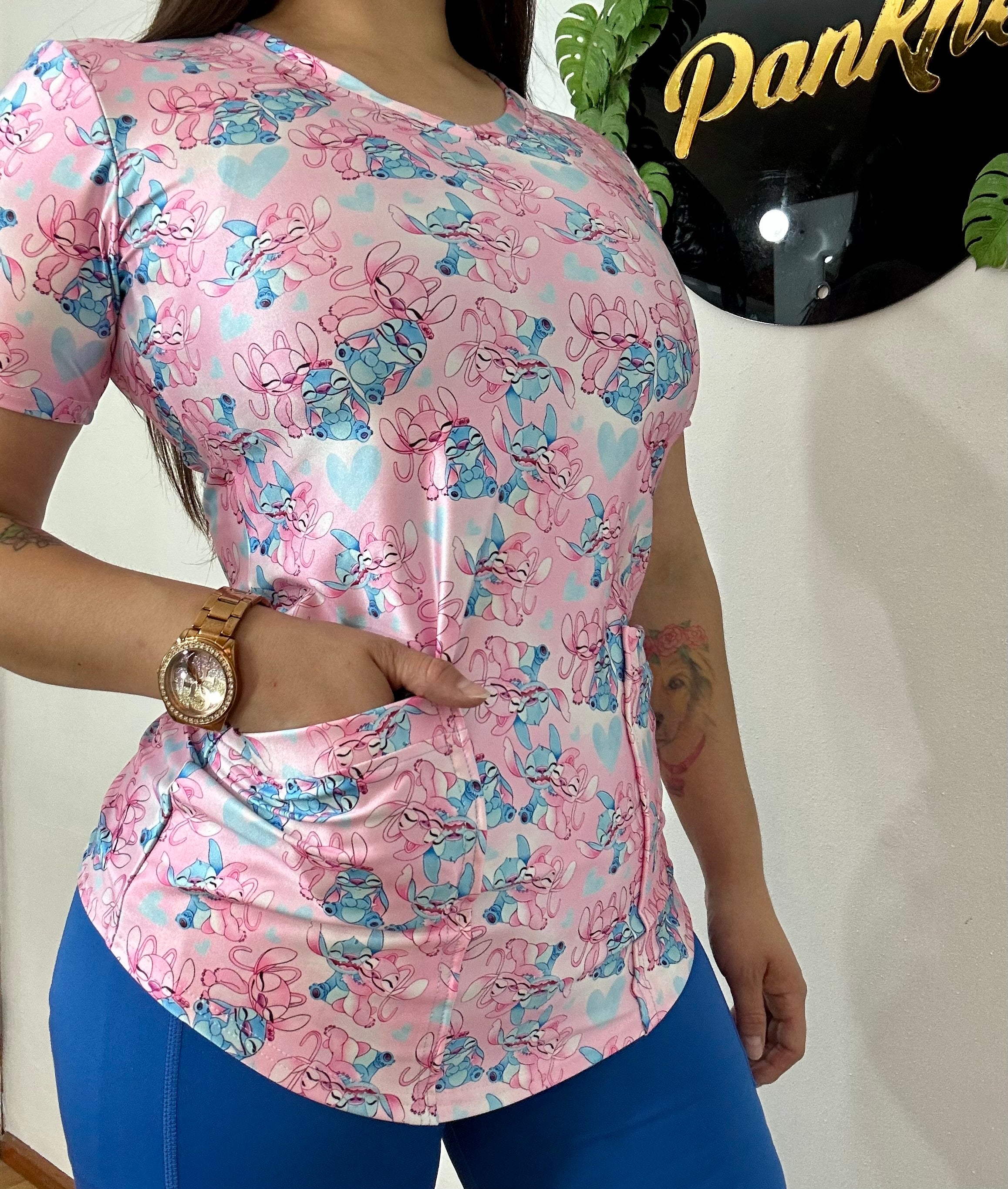 Polera Stitch Rosa