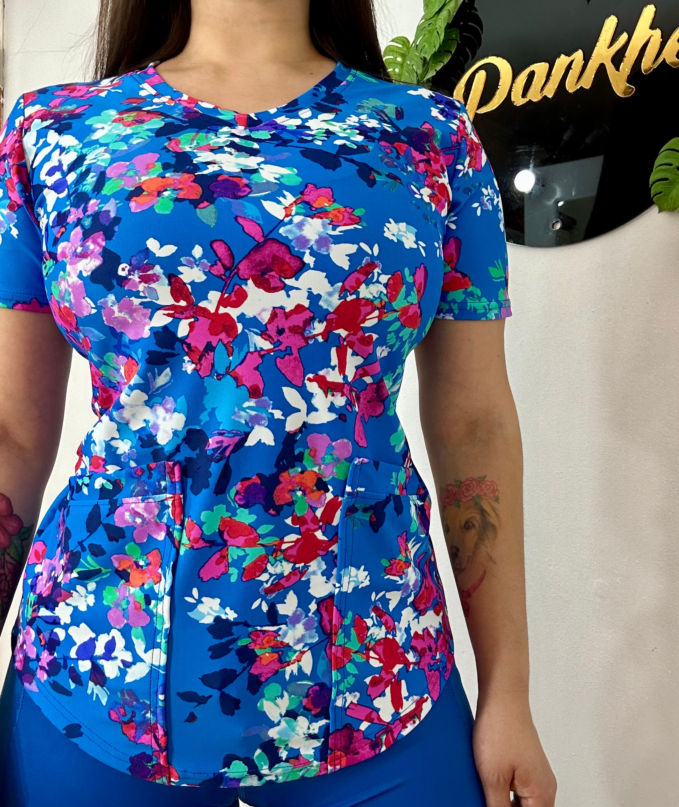 Polera Acuarela Azul Rey