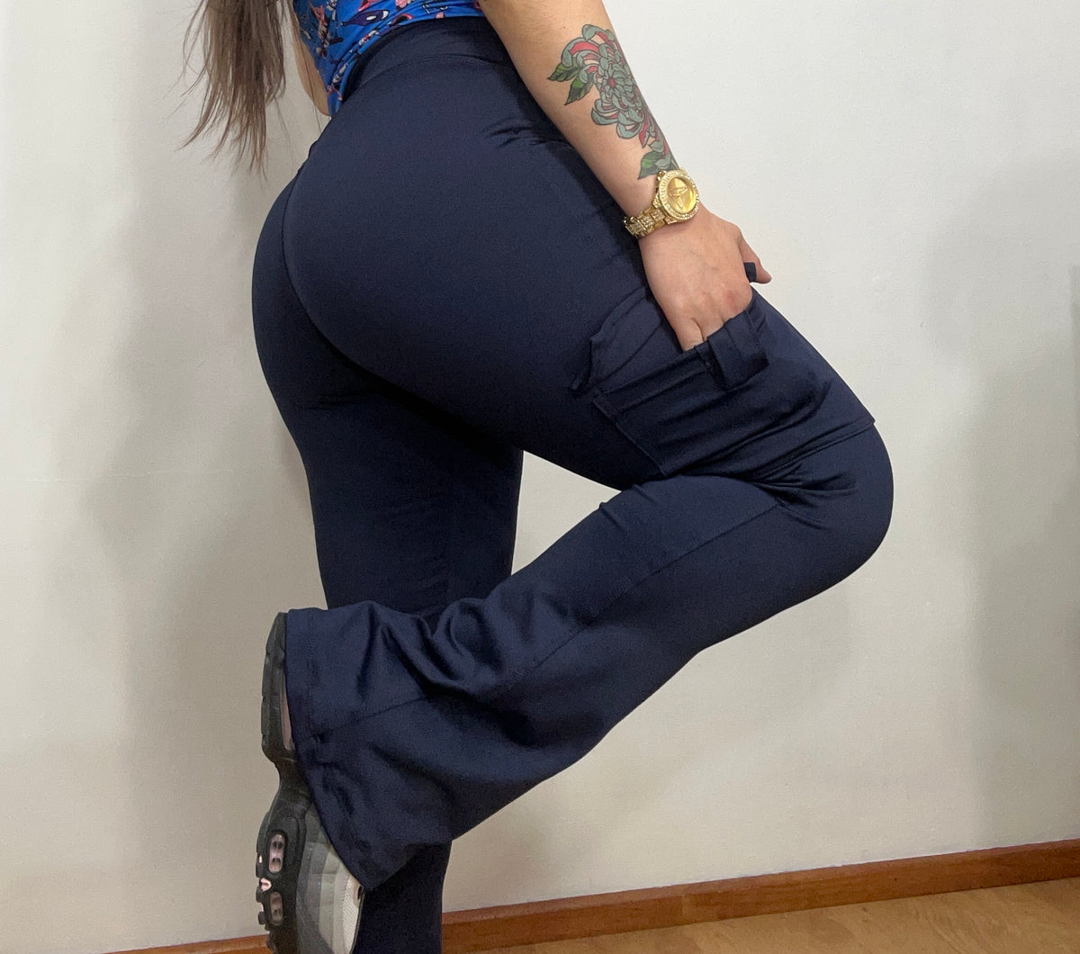 Pantalón Flare cargo