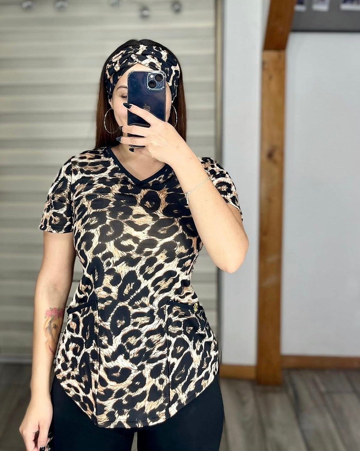 Polera Print Caramelo
