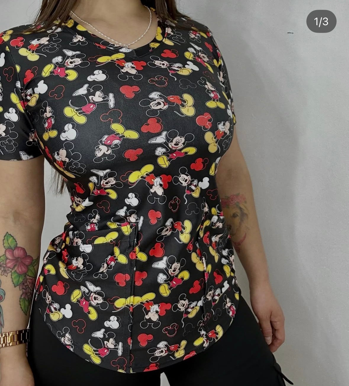 Polera Mickey negra