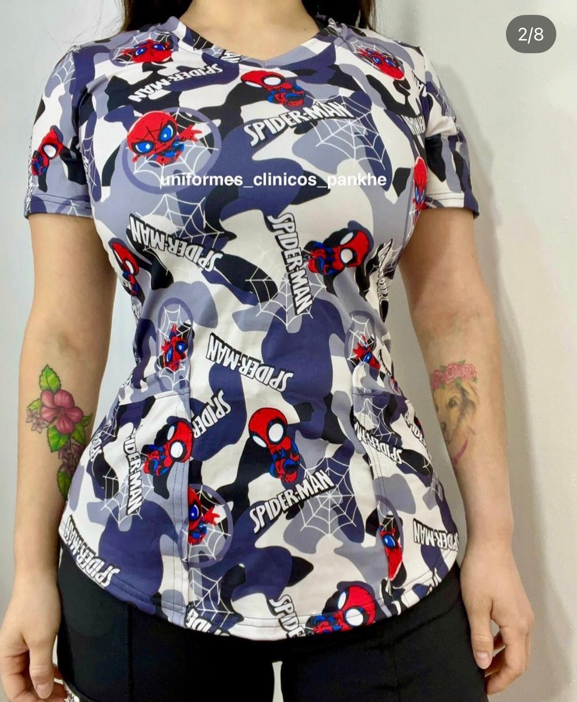 Polera Spider Gris