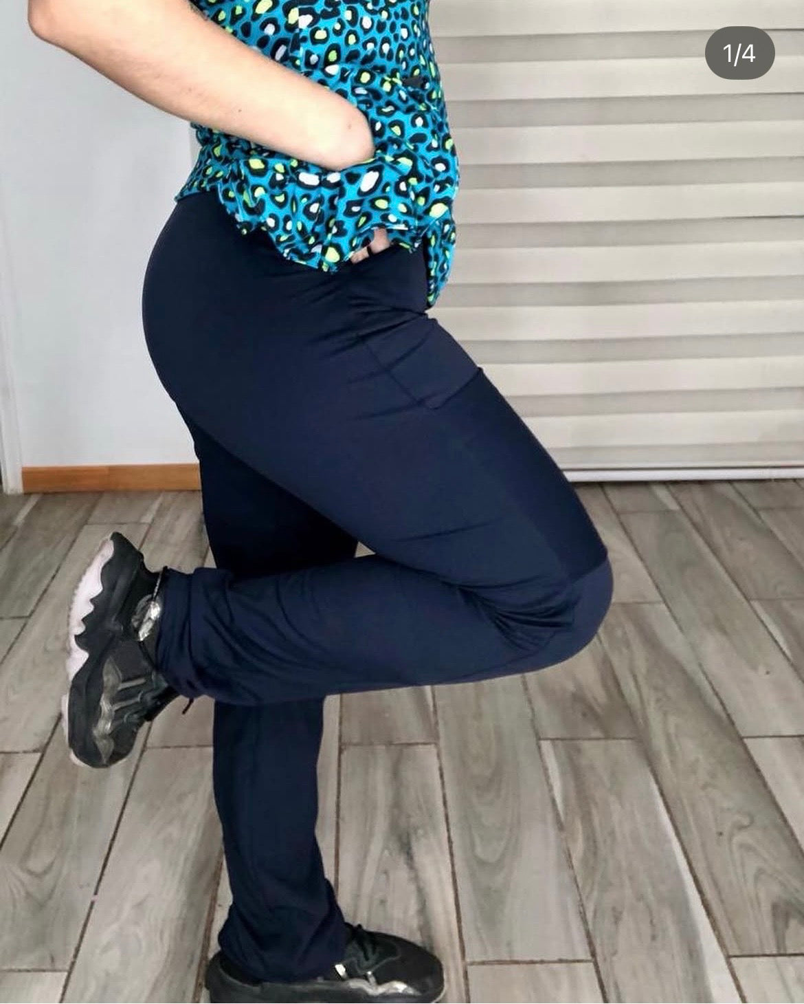 Pantalón clínico recto azul marino