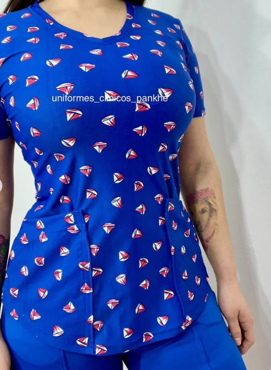 Polera Barquito azul rey