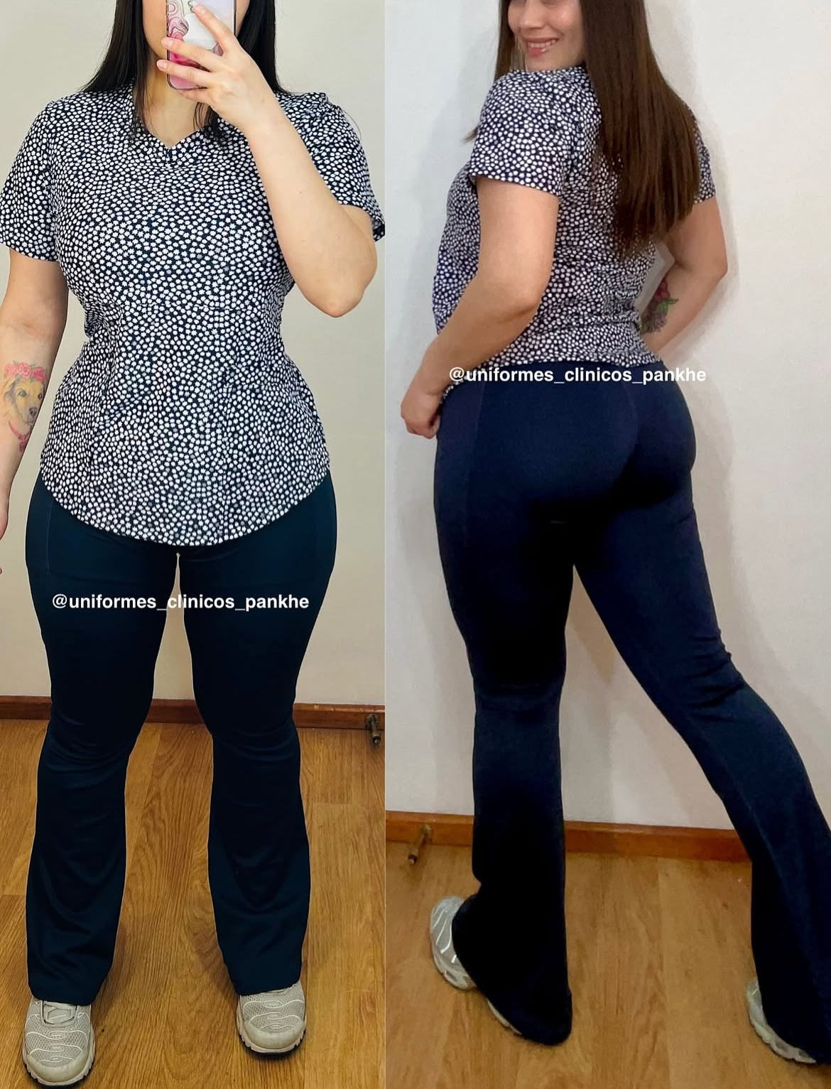 Pantalón Clínico Flare Azul Marino