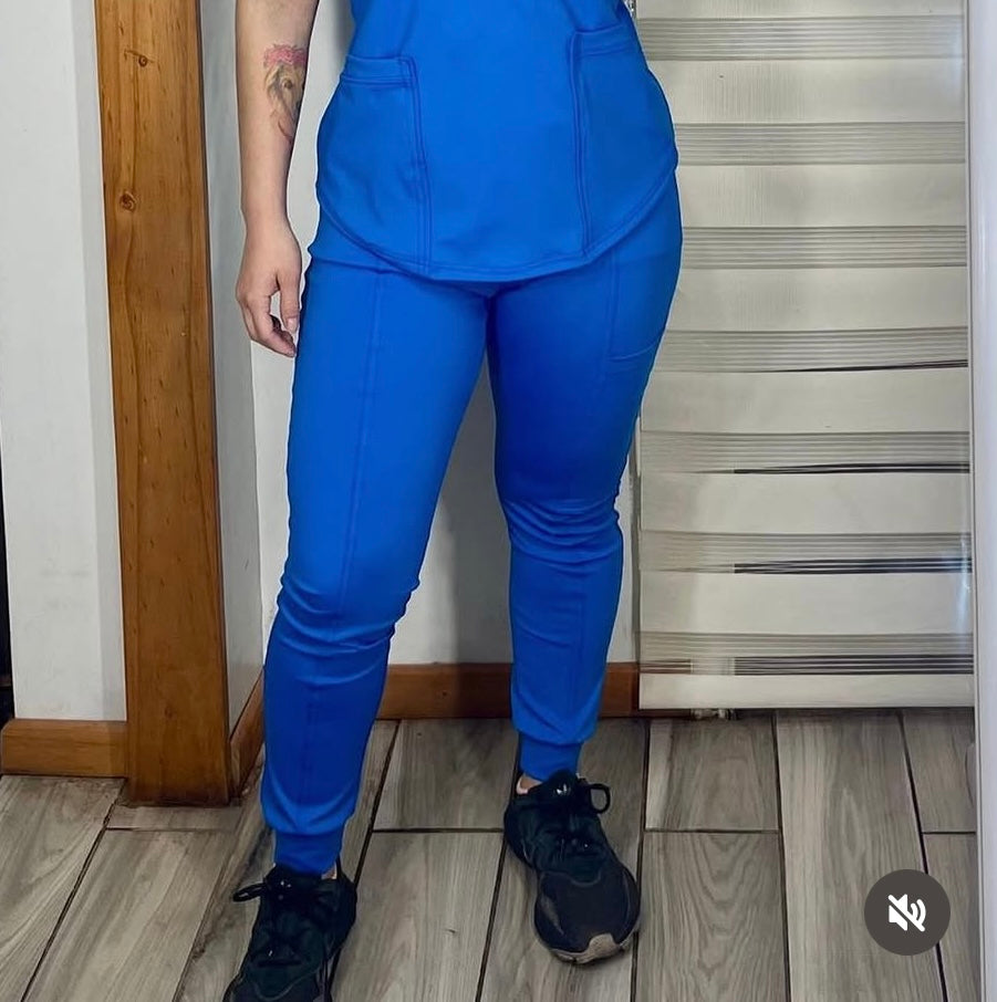 Pantalón Clínico Jogger azul rey