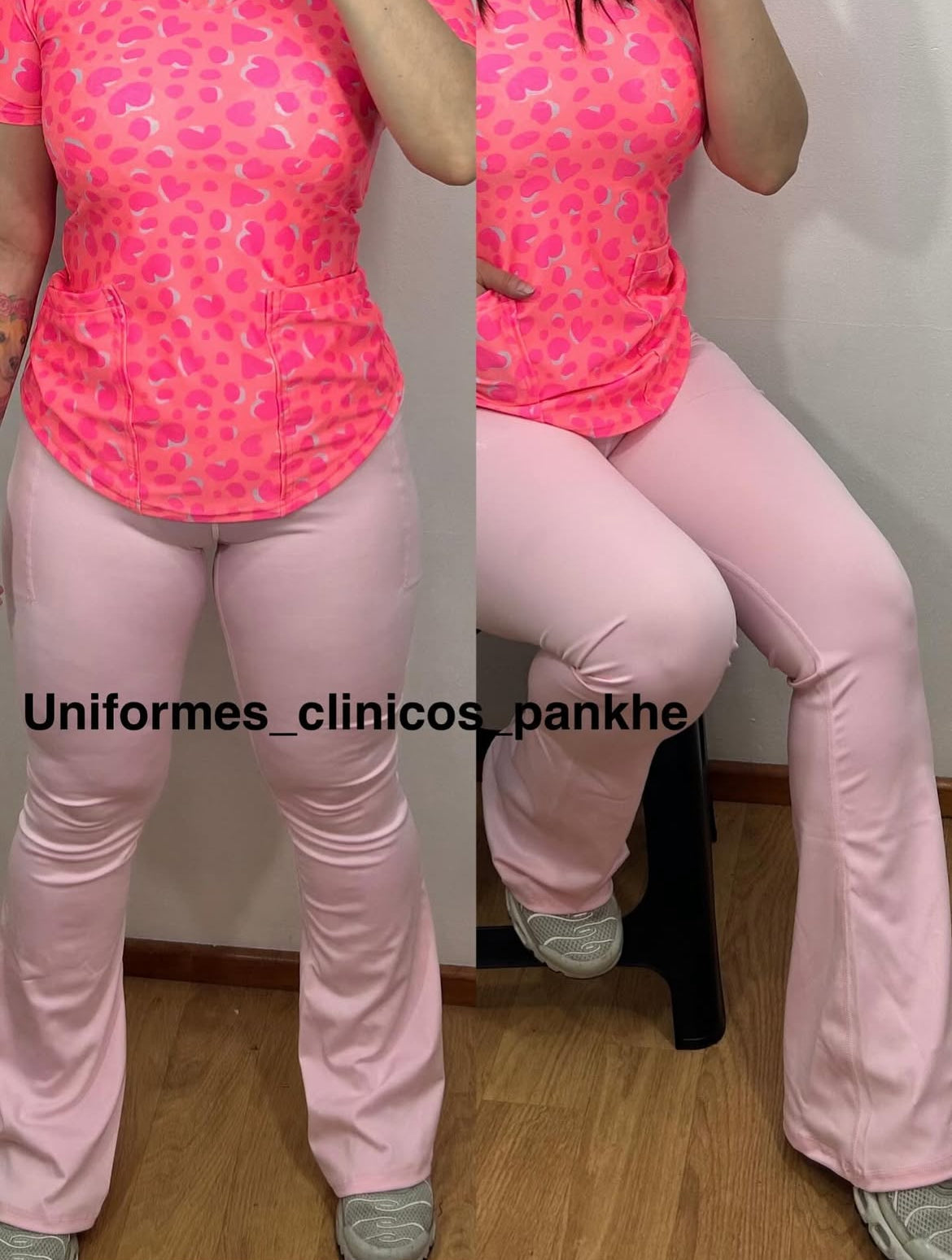 Pantalón Flare Palo Rosa