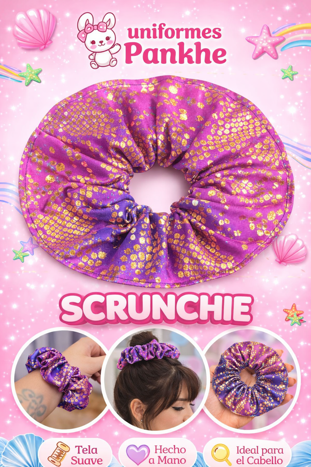 Scrunchie bicolor