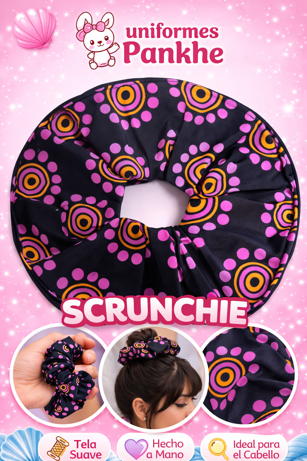 Scrunchie Negro